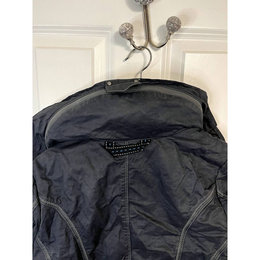 Kuhl Lena Grey Hooded Trench Coat Water Resistant Size Small - Picture 4 of 7